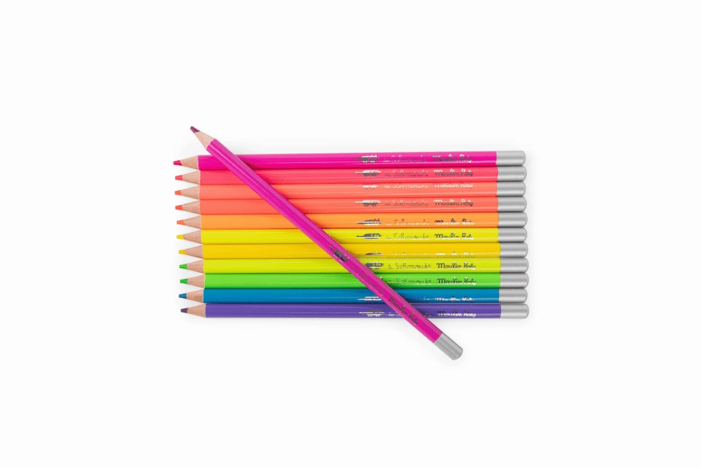 Durable Design Alien Ship 12 Neon Colouring Pencils