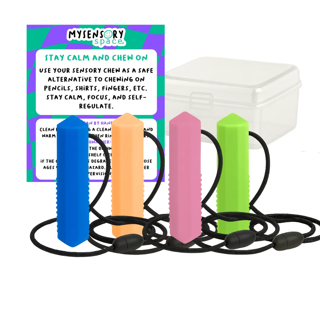 Pirate Adventure 4 Pack | Pillar Sensory Chew Necklace- Free Hygiene Case