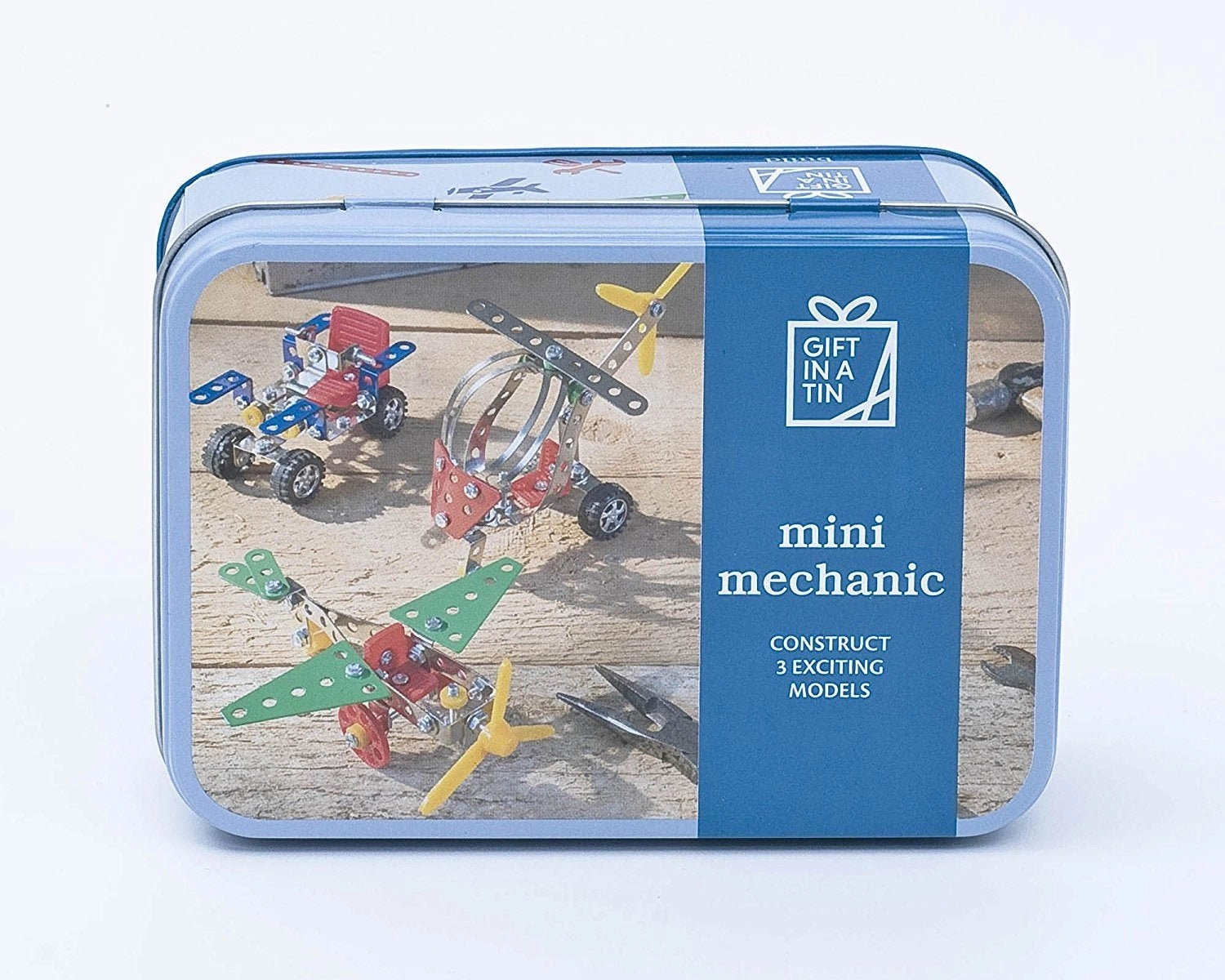 Apples To Pears Gift In A Tin Mini Mechanic Construction Set Wind Up