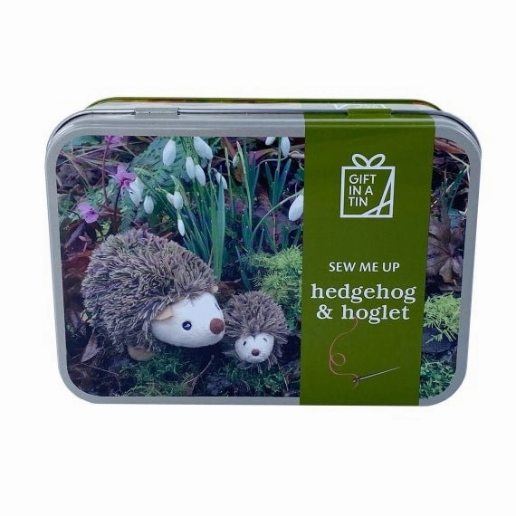 Apples To Pears Gift In A Tin Sew Me Up Hedgehog & Hoglet Need Meet