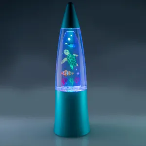 Wood Working Aquarium Shake & Shine Glitter Lamp