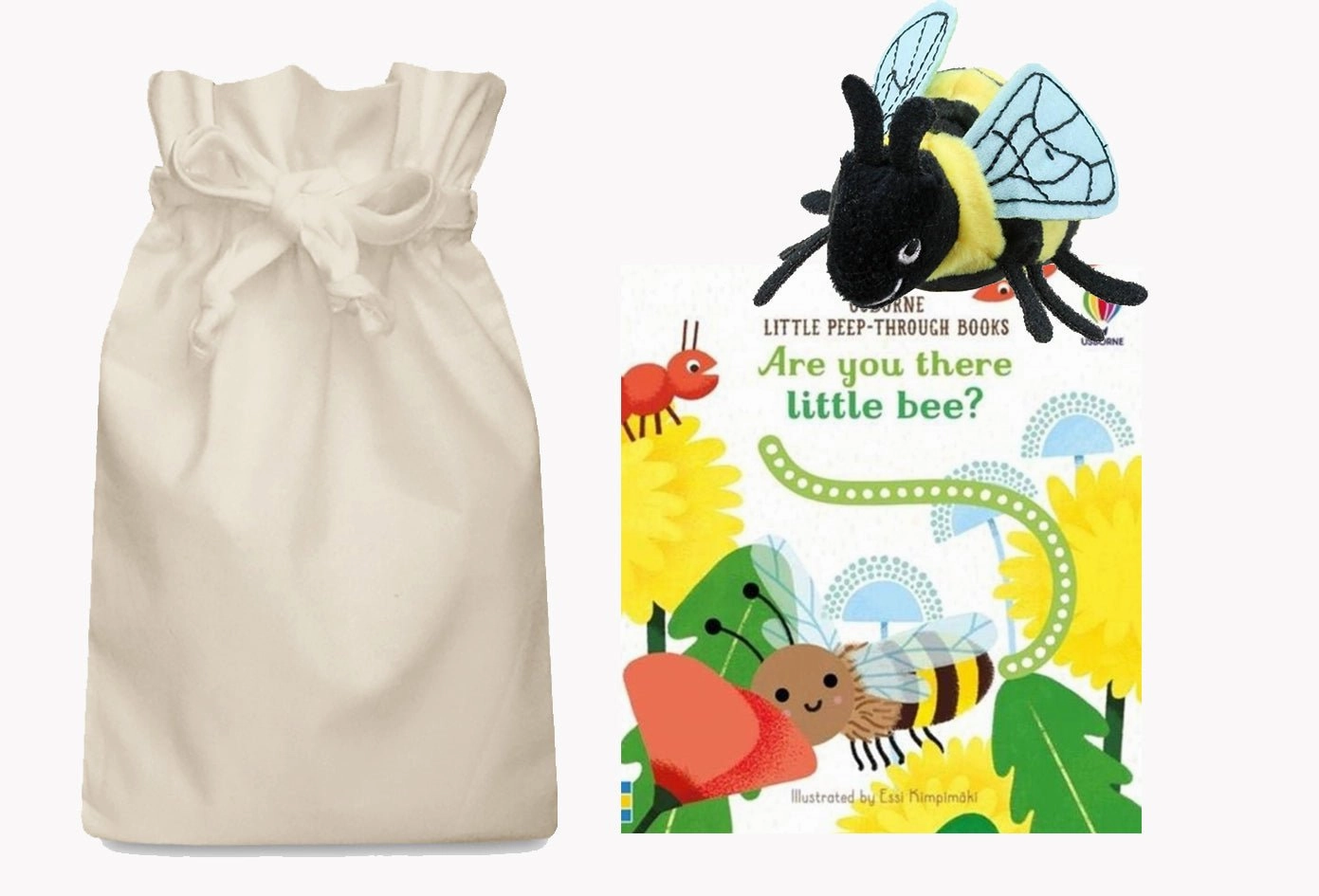 Natural Wood Are You There Little Bee Story Sack