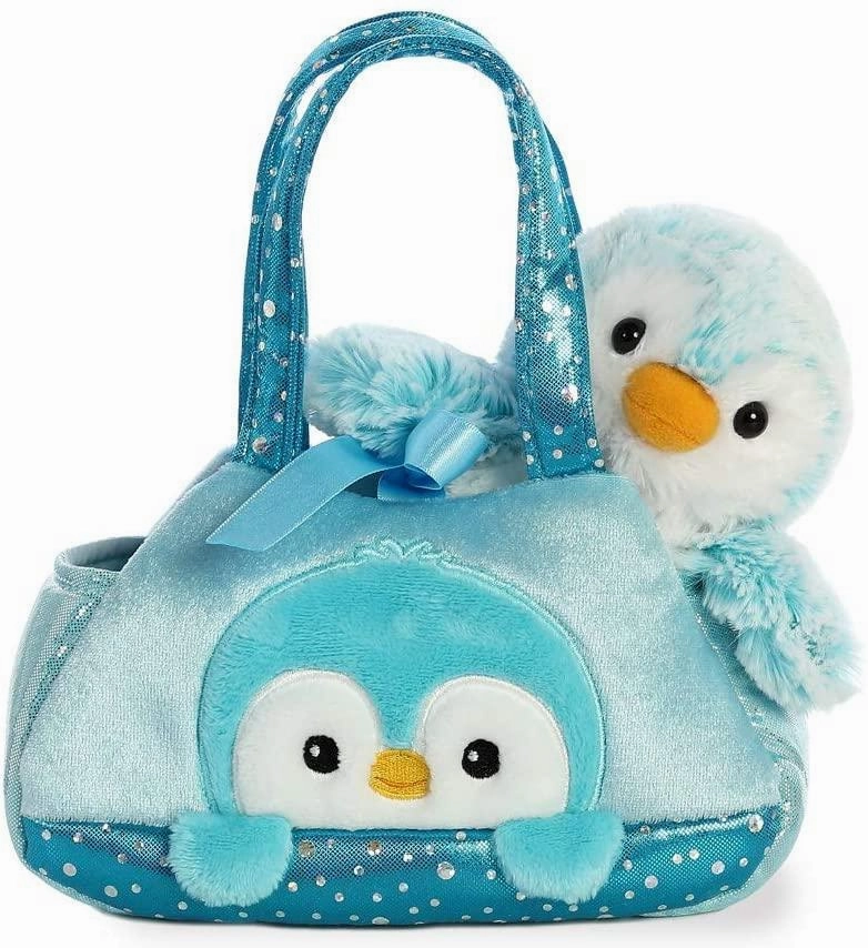 Checkers Board Happiness Achieve AURORA 32834 Fancy Pals Peek-a-Boo Pom Pom Penguin Blue