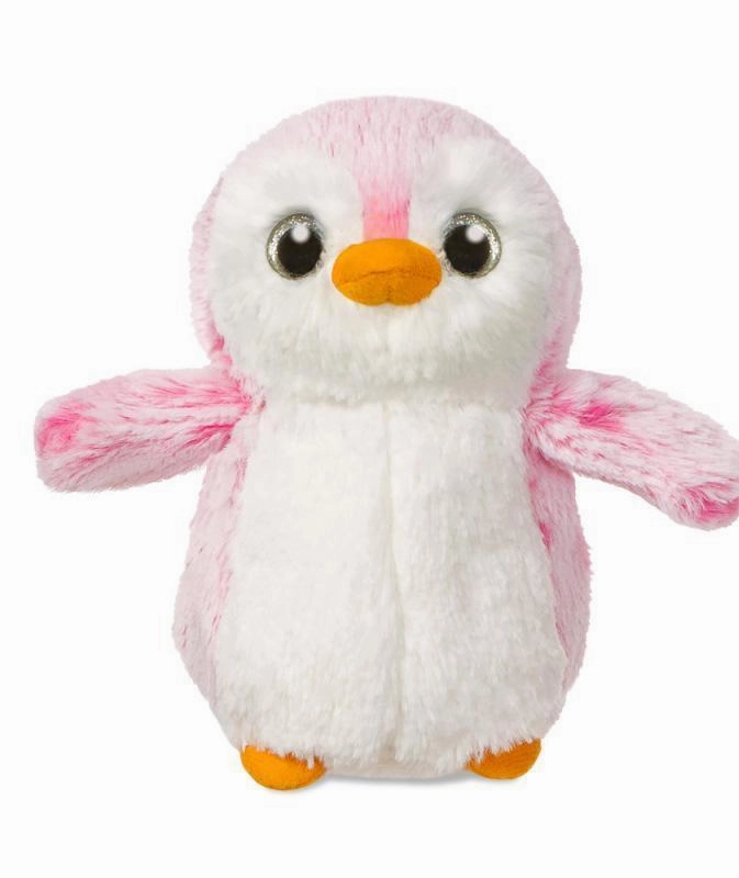 Train Set Rendering Engine AURORA 73887 Pompom Penguin, 6-Inch Soft Toy, Pink