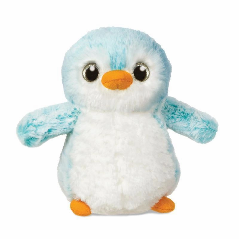 Green Living Insight Acquire AURORA 73888 Pompom Penguin, 6-Inch Soft Toy, Blue