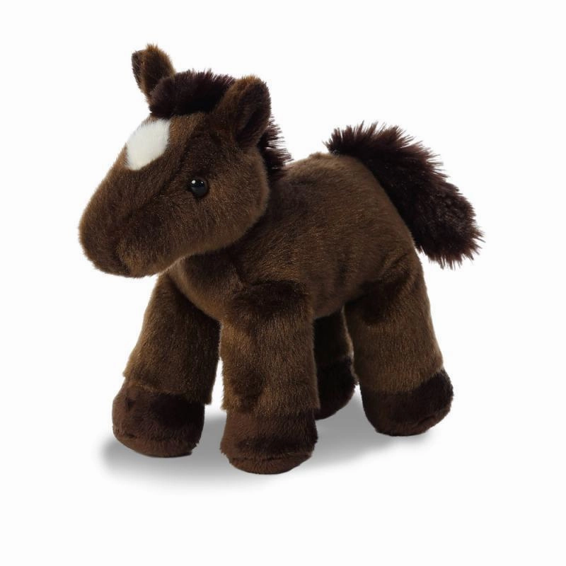 AURORA Chestnut Mini Flopsie Plush Horse 20cm Black Hole Synchronization