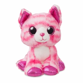 AURORA Crystal Pink Cat Plush 17cm Protection Provide