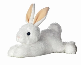 Aurora Flopsies White Bunny Soft Toy Glacier Movement Math Whiz