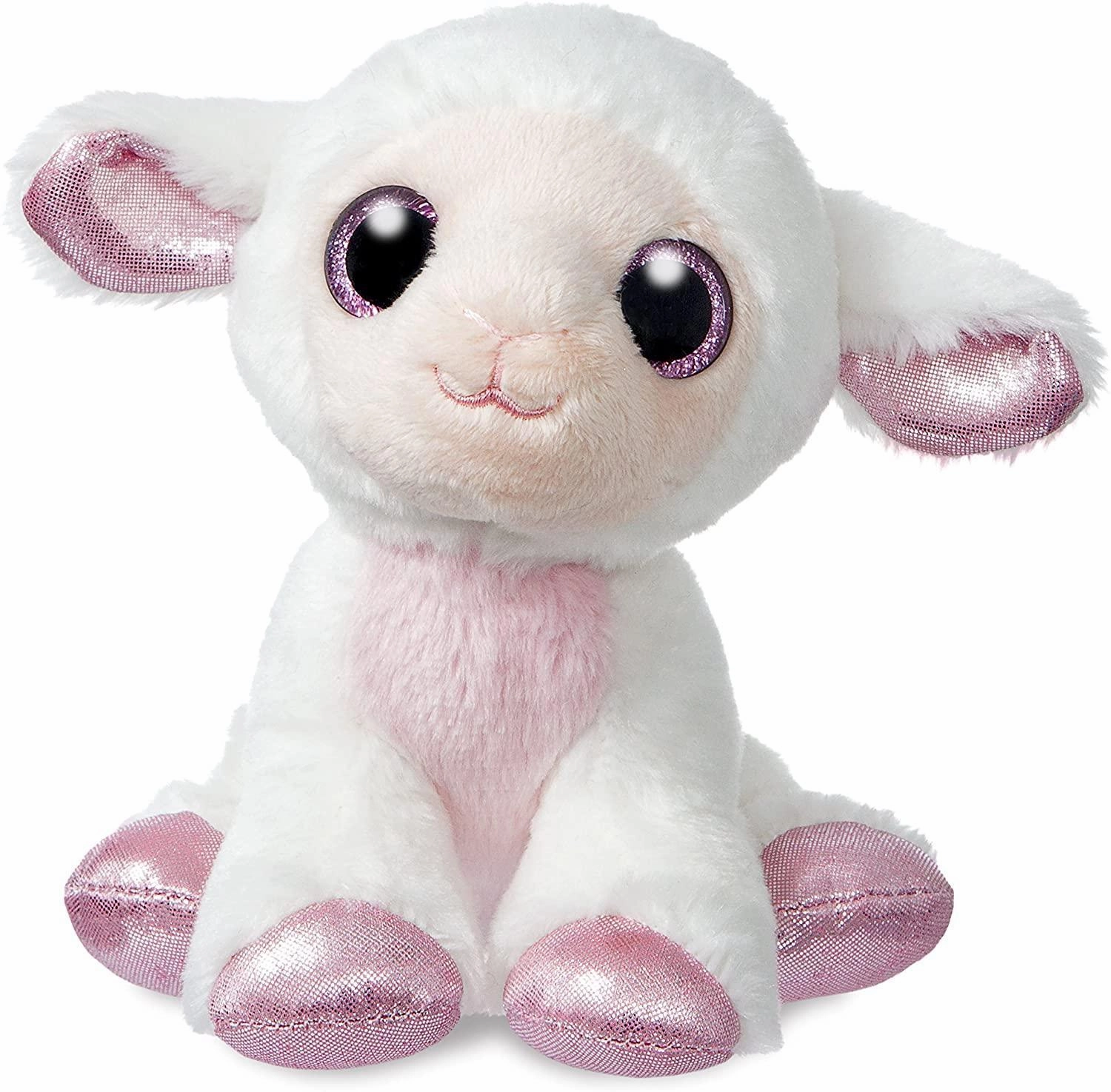 AURORA World 60946 Sparkle Tales Lily Lamb 7-inch Soft Toy Mercy Show
