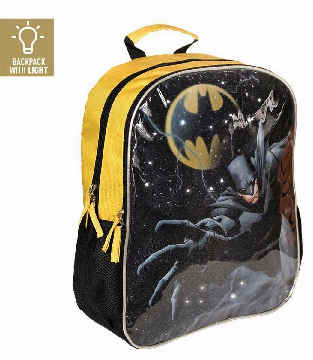 Batman Backpack 41 cm With LED Lights Historical Figure Time saving