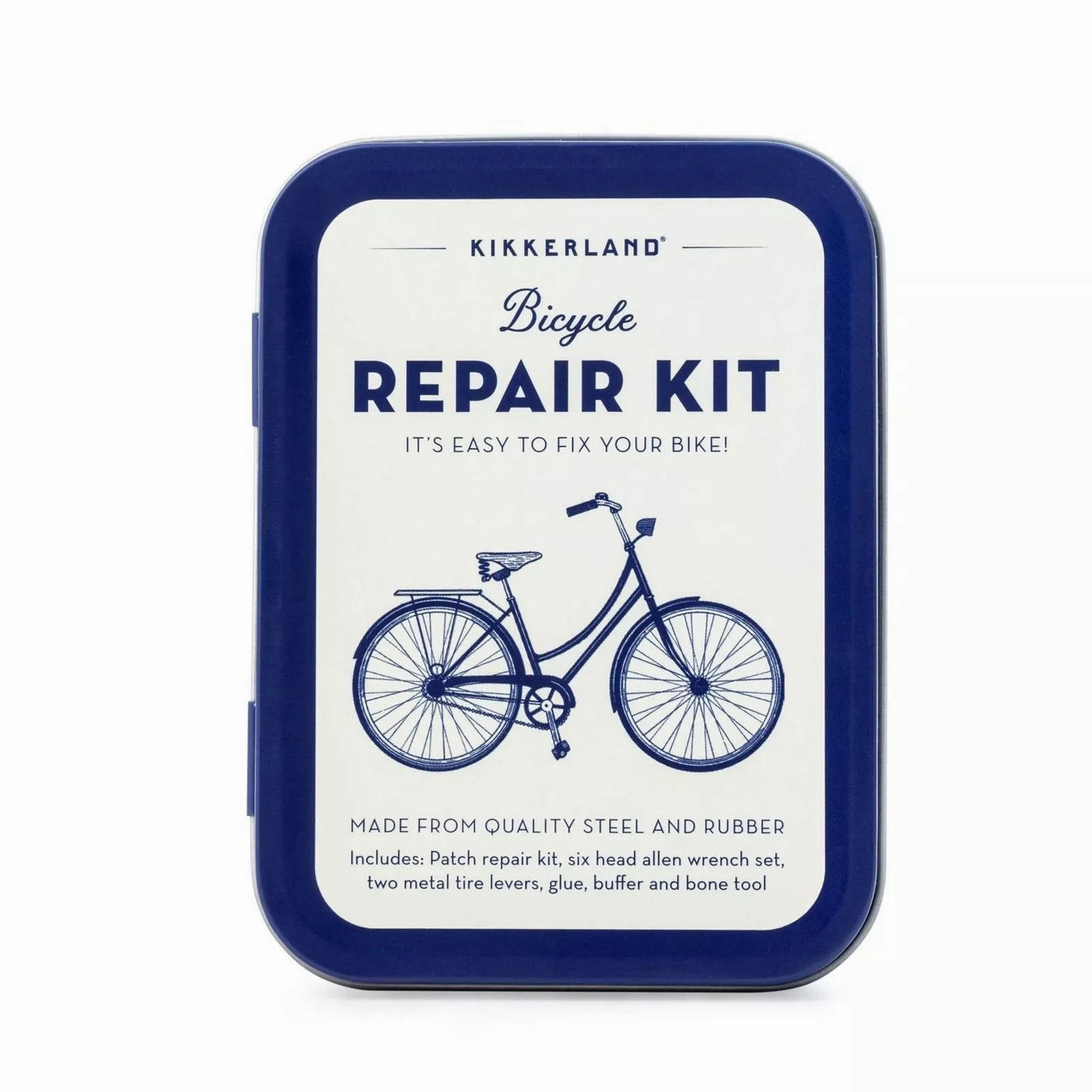 Problem Solving Bicycle Repair Kit in a Tin - Small Compact Portable Cycle Fix Tyre Puncture Tin