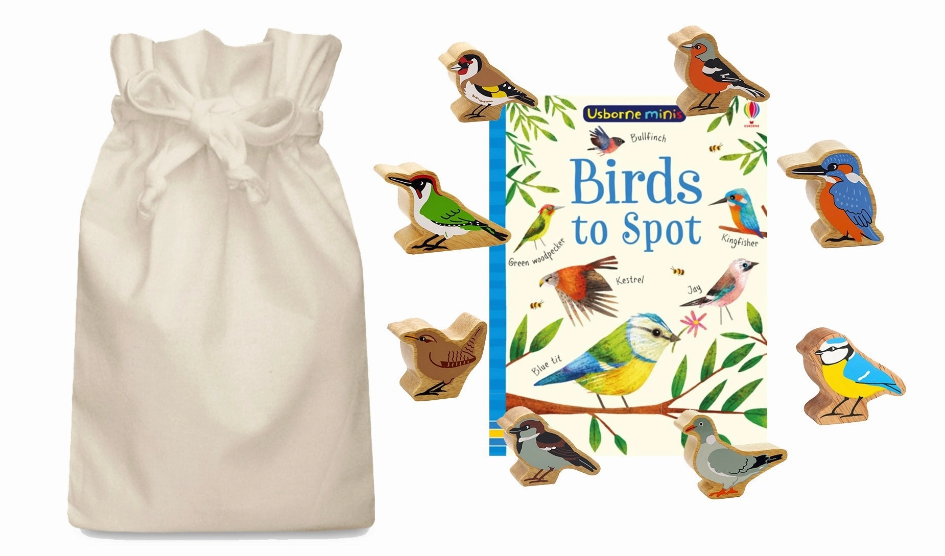 BPA free Birds to Spot Story Sack with Lanka Kade Birds