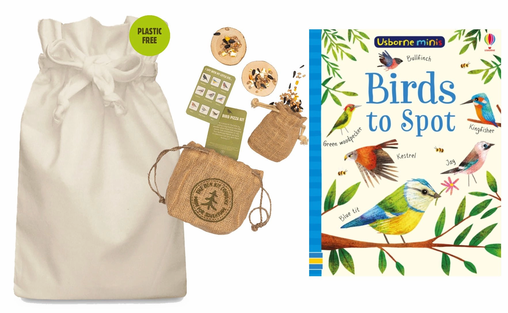 Patch Note Birds to Spot Story Sack with Mini Bird Feeding Pizza Kit