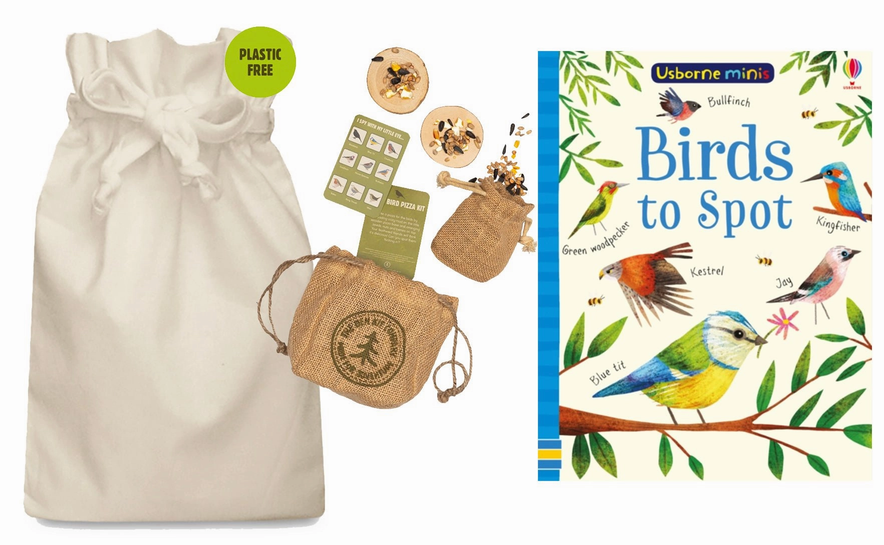 STEM Education Gravity Effect Birds to Spot Story Sack with Mini Bird Feeding Pizza Kit