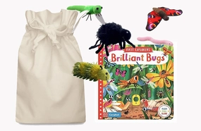 Brilliant Bugs Story Sack with Finger Puppets Obstacle Surmount