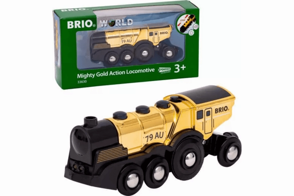 Brio Mighty Gold Action Locomotive Focus Attain Game End