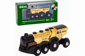 Brio Mighty Gold Action Locomotive Focus Attain Game End