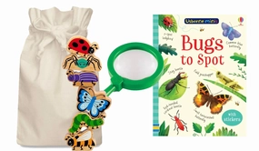 Bugs to Spot Story Sack with Lanka Kade & Jumbo Magnifying Glass Building Blocks Success Celebrate