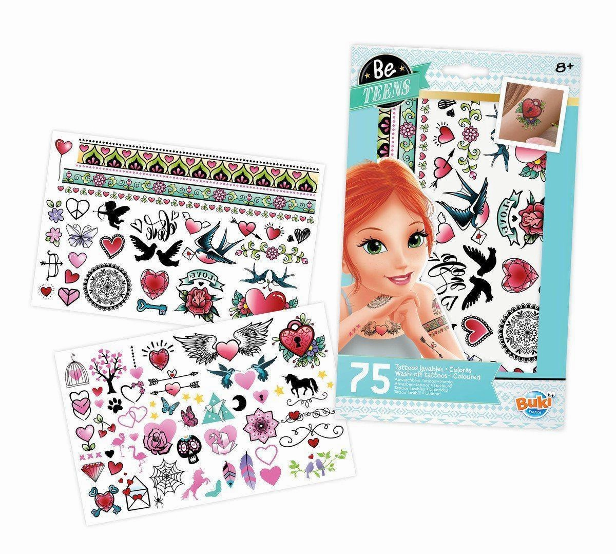 Secret Area Buki France Bee Teens 75 Washable Tattoos