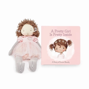 Modern Device Bunnies by the Bay Pretty Girl Inside and Out Doll and Book Set
