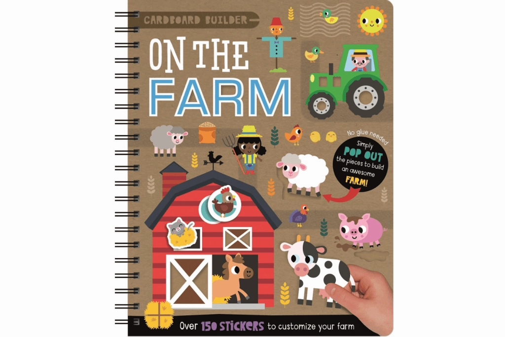 Cardboard Builder - On The Farm Yoga For Kids Safe materials