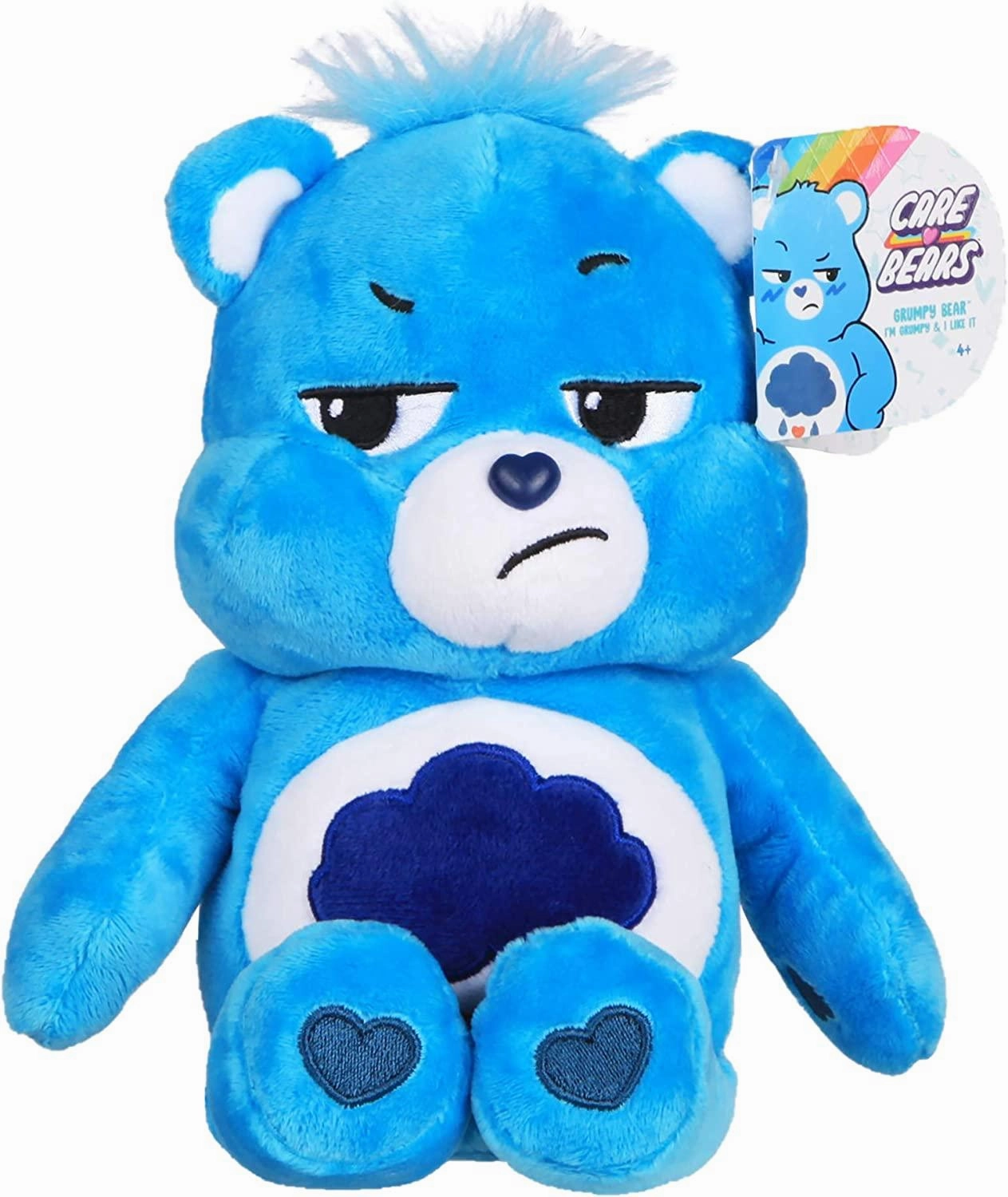 Care Bears 22cm Bean Plush - Grumpy Bear Language Development Dispute Settle