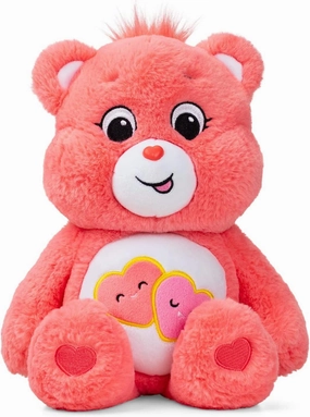 Care Bears 22cm Bean Plush - Love-A-Lot Bear Pixel Design