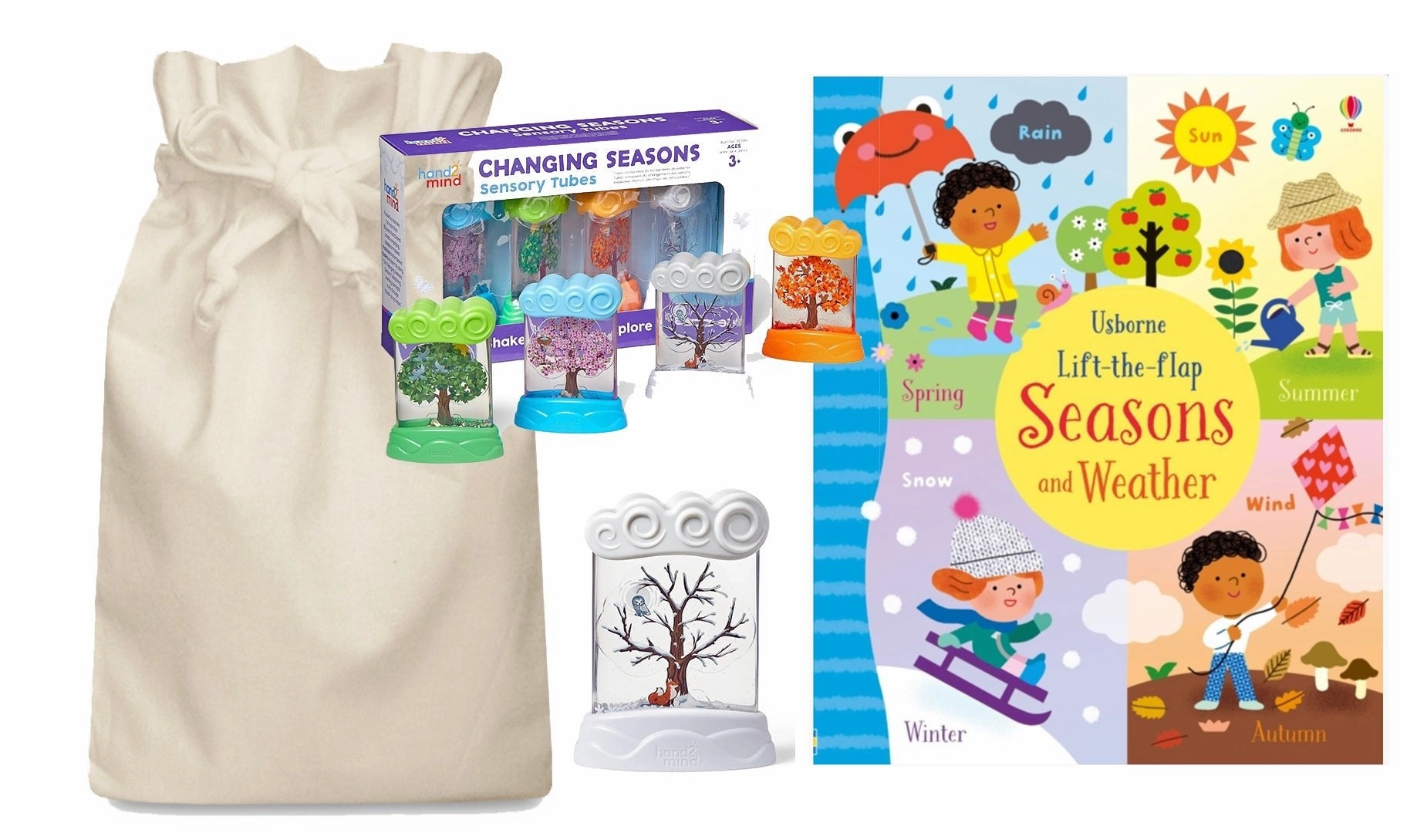 Communication Skill Changing Seasons Story Sack with Sensory Trees