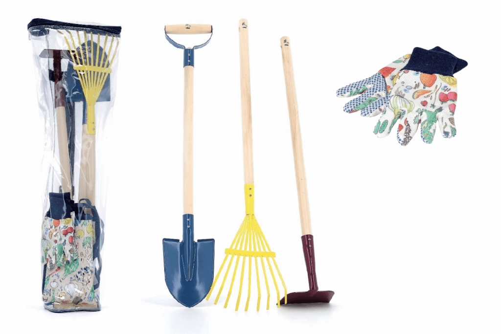 Calming Effect Children's Garden Tool Set (Rake, Hoe, Shovel, and Gloves)