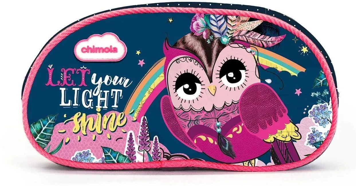 Galaxy Model Riddle Game Chimola Owl Pencil Case
