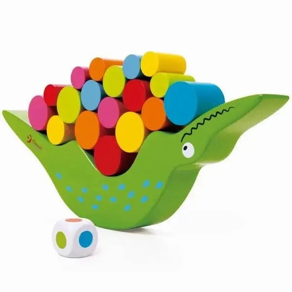 Debate Practice Butterfly Garden Classic World - Wooden Crocodile Balancing Game