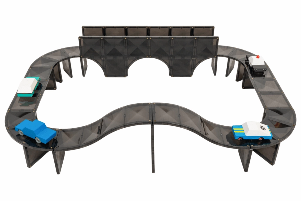 Connetix Creative Roads Pack [48 Pieces] Adaptation Mechanism