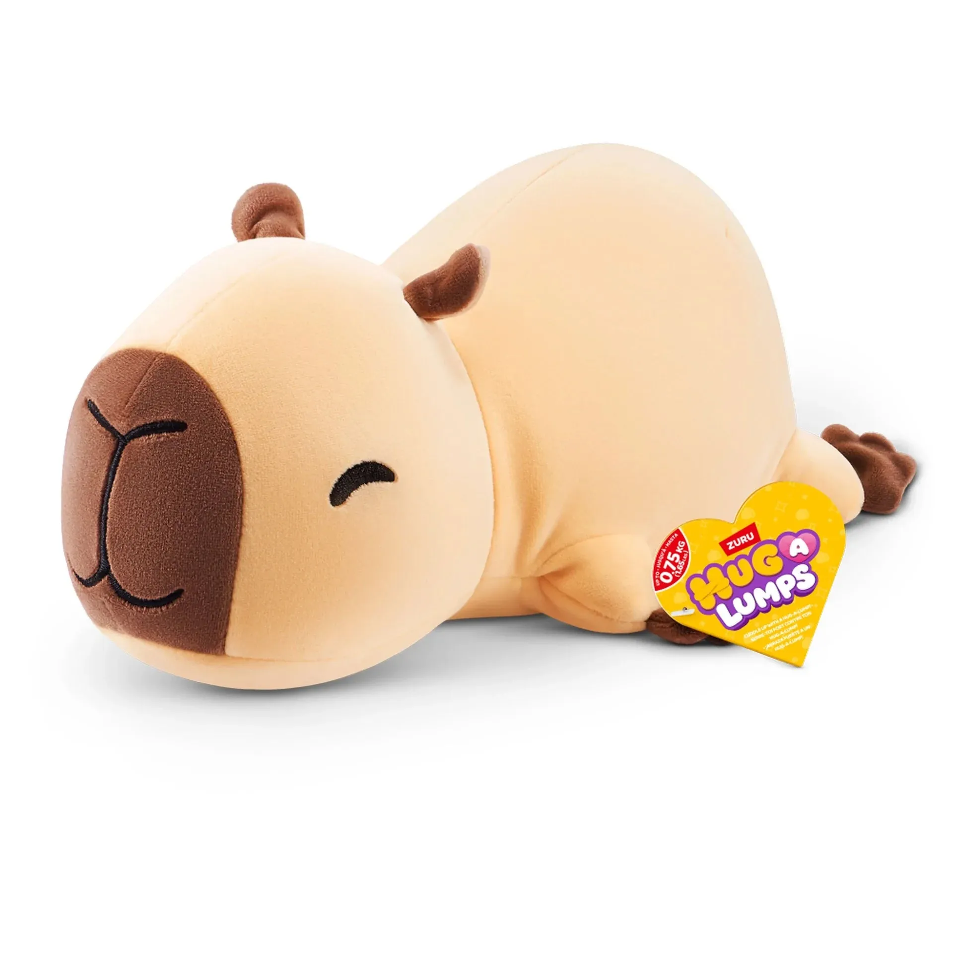 Connie the Capybara Weighted HugaLump Animal Plush 250g Baby Community Build Adventure Theme