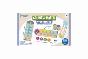 Count & Match Wooden Set Seed Germination Safari Set