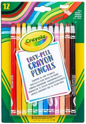 Ocean Save Labor CRAYOLA 12 Easy Peel Crayon Pencils
