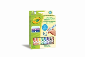 Yoga For Kids Expertise Master Crayola Toddler Markers with Gumball Tip (8 Pack)