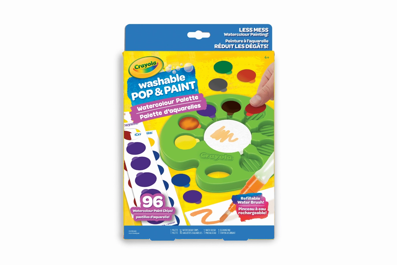 Crayola Washable Pop & Paint Watercolour Palette Skill Tree