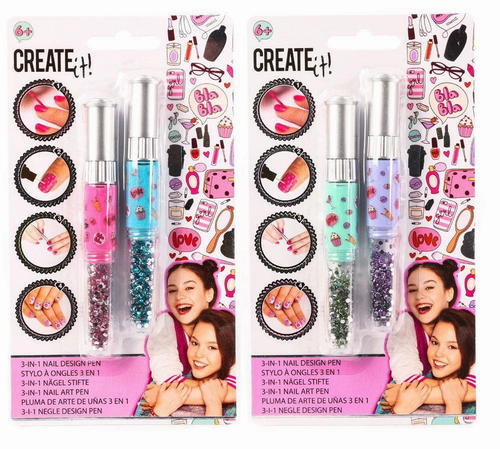Create It! Nail Design Pen 3-in-1 Bus Depot