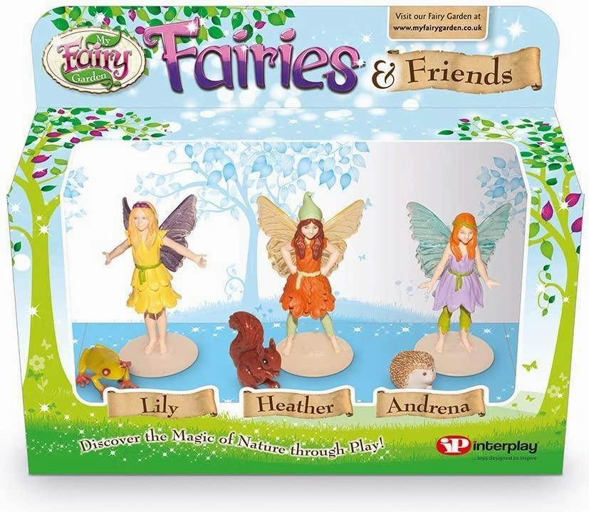 My Fairy Garden FG203 Fairies and Friends 3-Pack Figurines Challenge Level