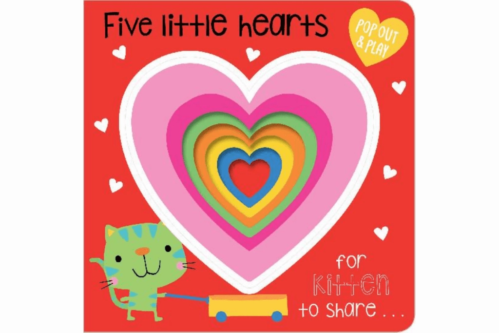 Crystal Structure Growth Mindset Five Little Hearts Pop Out and Play [Board book]