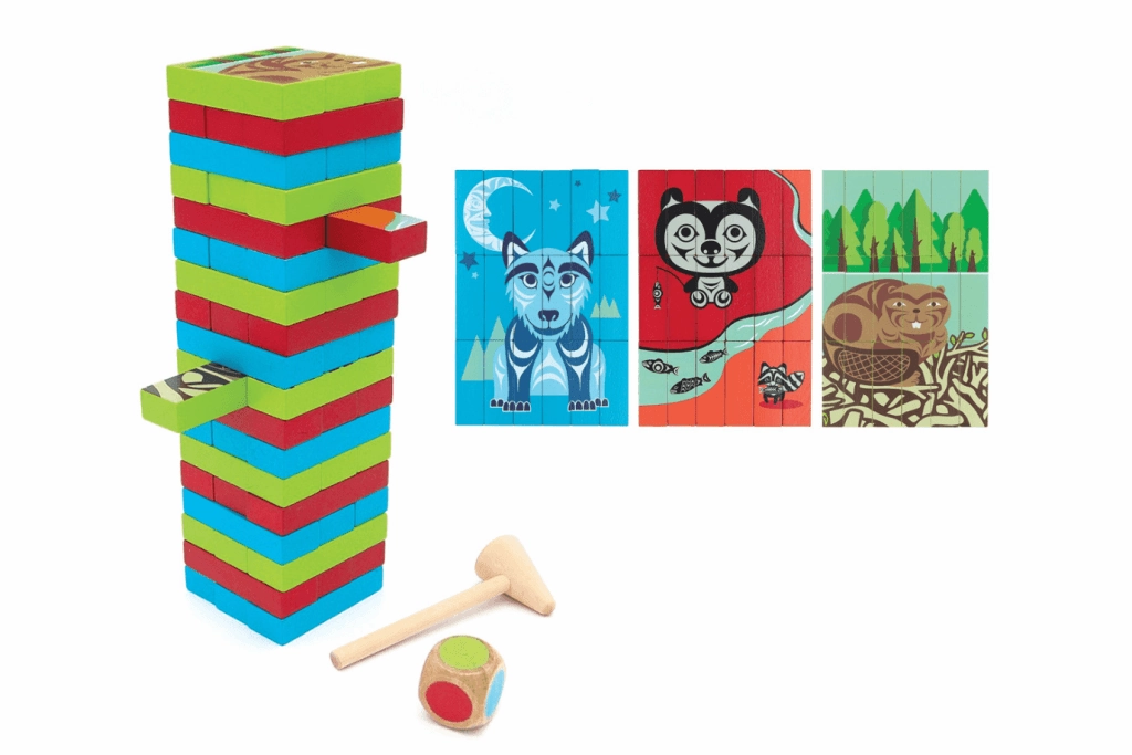 Multi-Game Wooden Blocks Set - Indigenous Animals by Simone Diamond Mineral Identification Cloud Formation