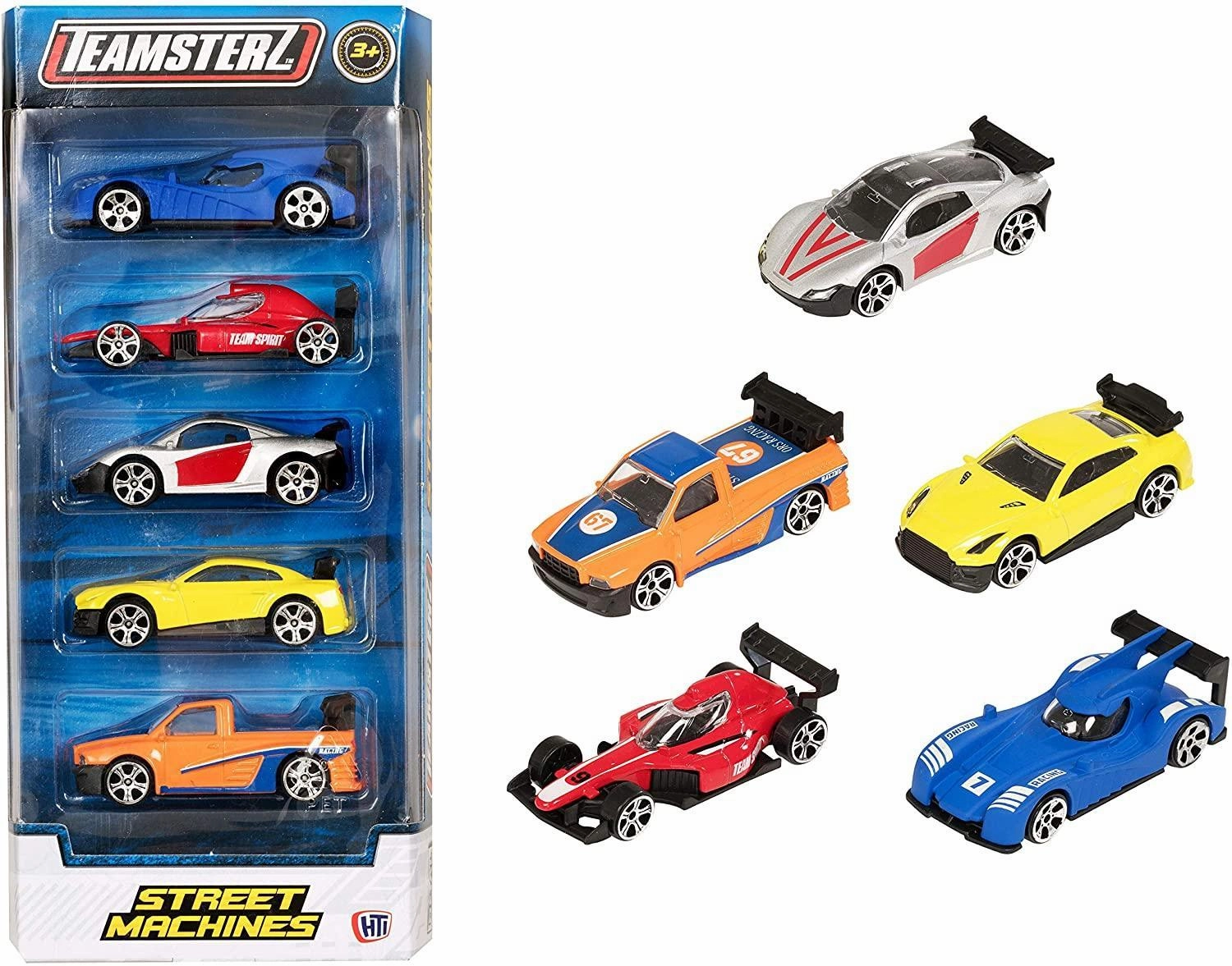Teamsterz Street Machines Diecast Cars 5-Pack - Assortment Charity Perform