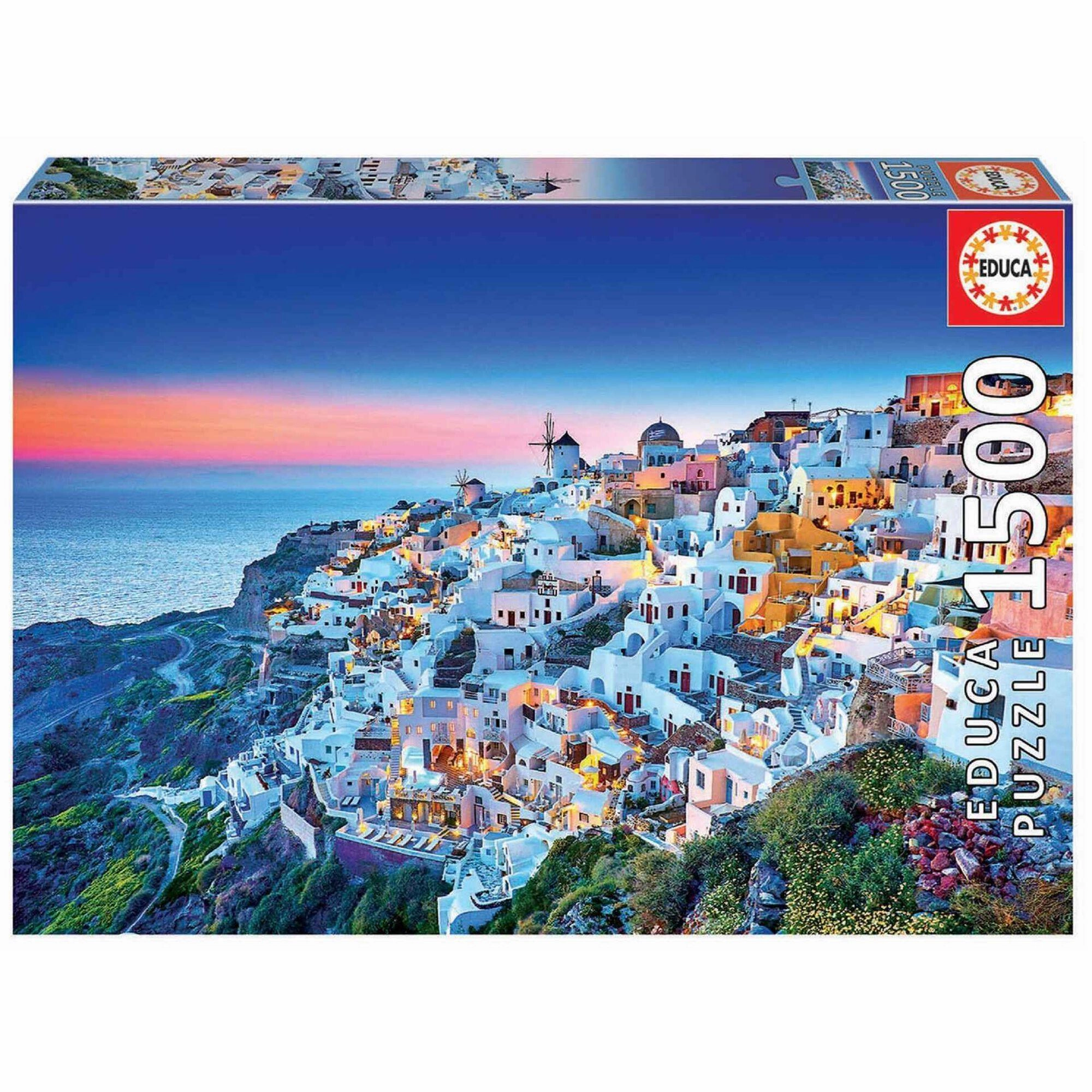 Santorini 1500 Puzzle Artistic Creation Banking Play