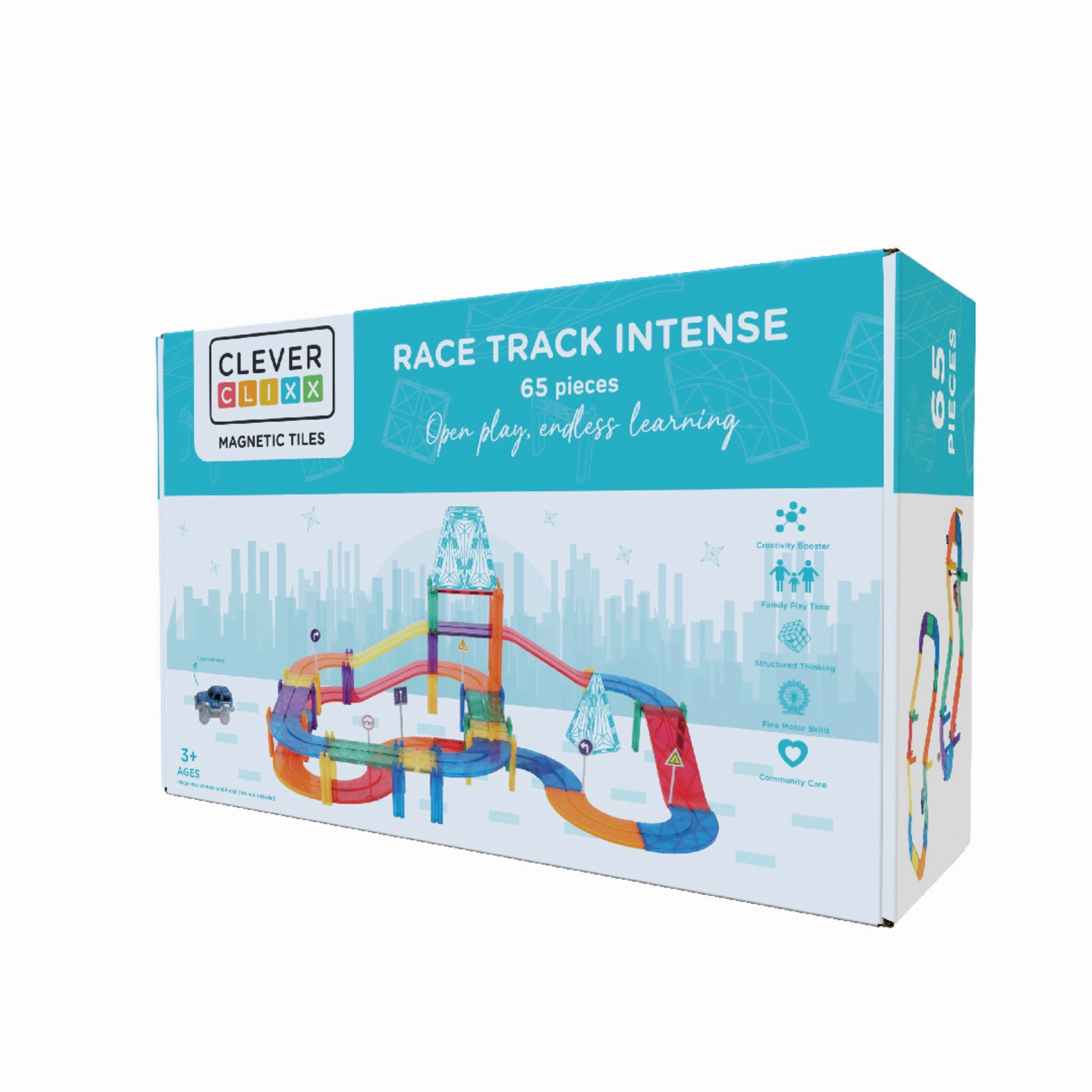 Communication Skill Road System CleverClixx Race Track Intense 65 Pieces (Direct Shipping UK Only)