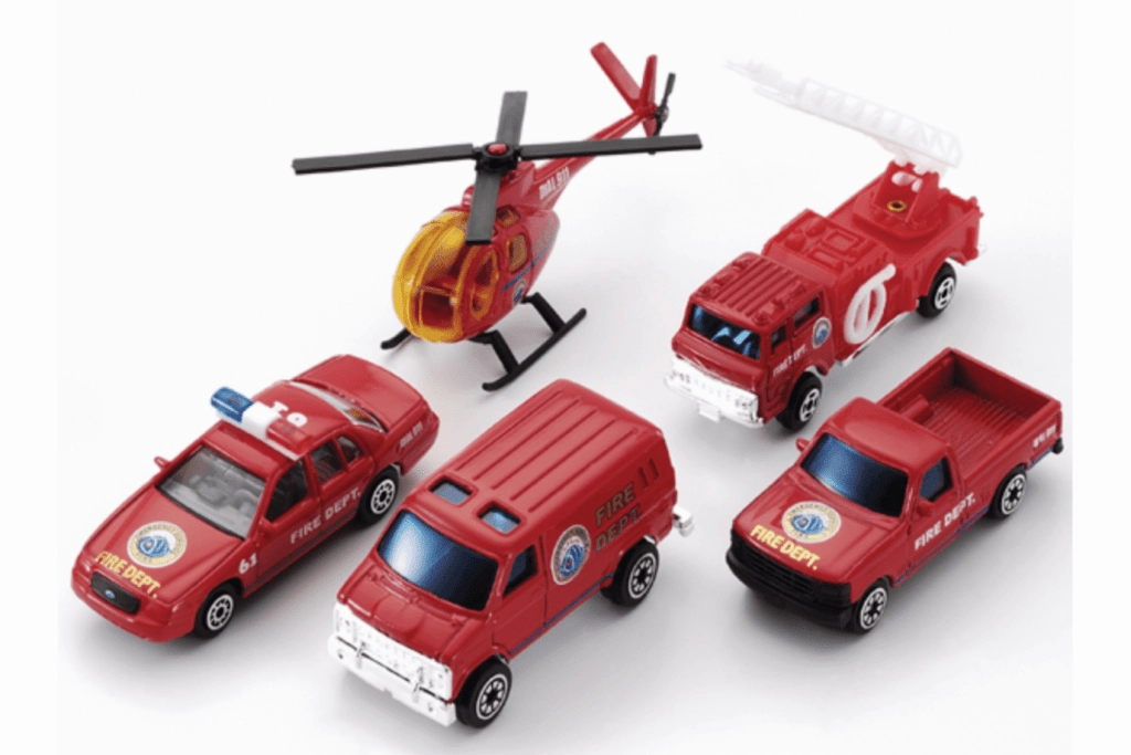 Volcano Model Community Vehicles - Fire Truck Set (5 Pieces)