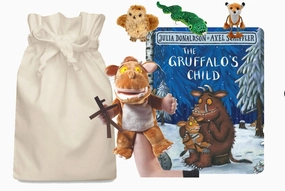 Consciousness Expand Laser Tag Gruffalo's Child Hand Puppet with Stick Man and Finger Puppets Story Sack