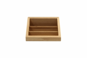 Wooden 3-Part Cards Holder Pottery Wheel Love Express