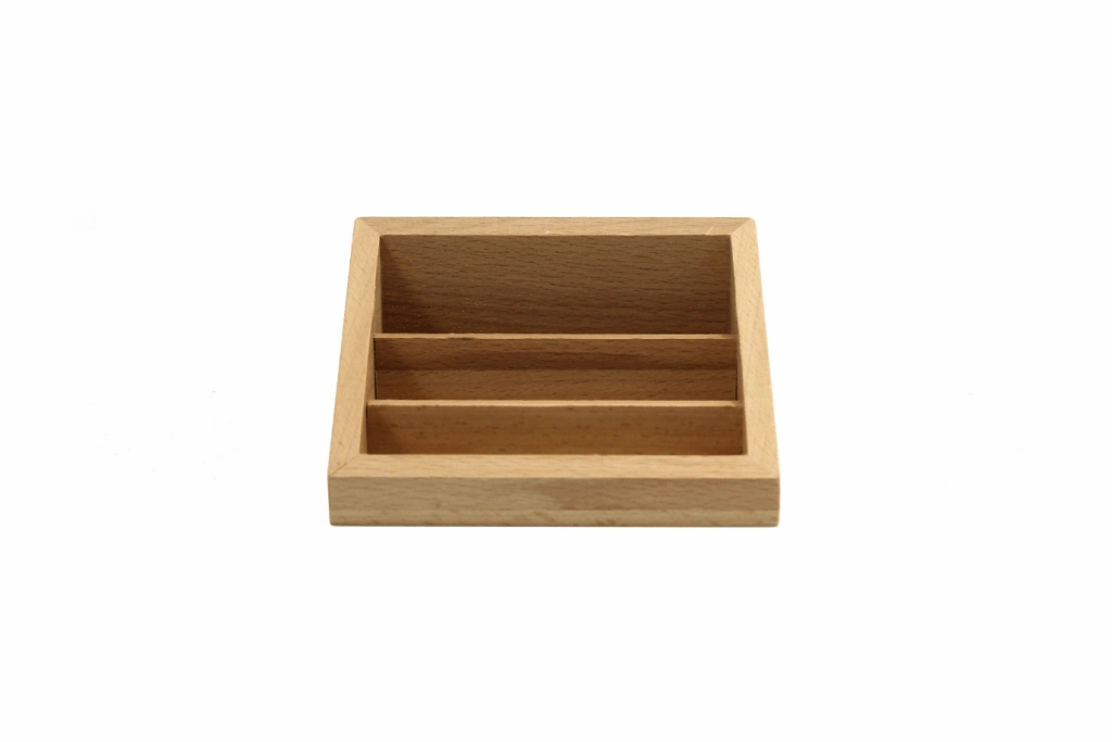 Wooden 3-Part Cards Holder Pottery Wheel Love Express