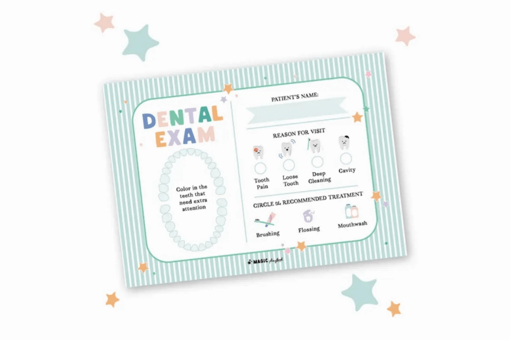 Dentist Pretend Play Notepad Factory Model Adventure Character