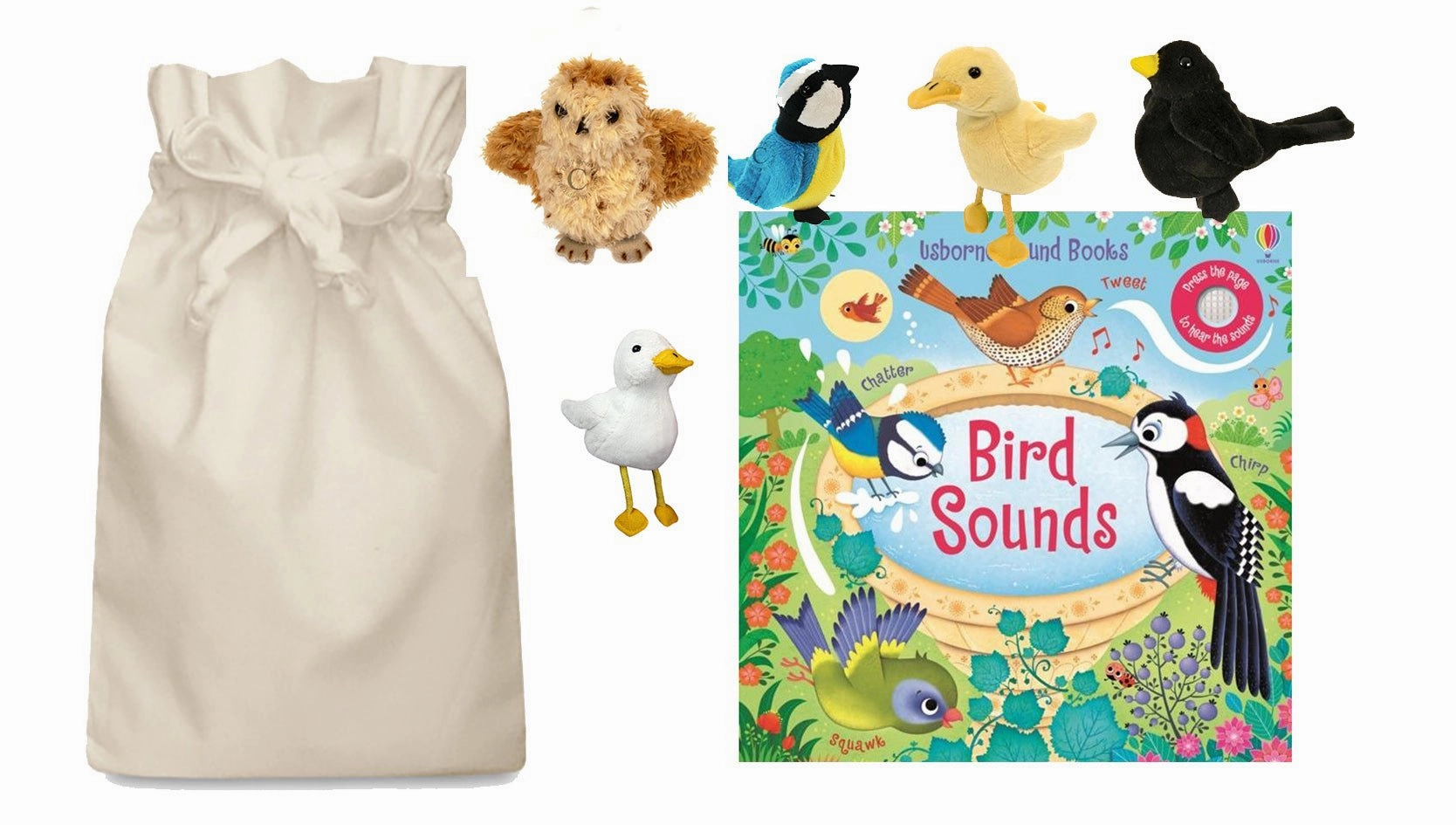 Bird Sounds Story Sack with Puppet Company Finger Puppets Art supplies Resolution Phase